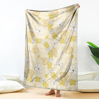 Hawaii Anthurium Tiare Pikake Lei Blanket Melemele Lauhala Art Pattern LT01 - Polynesian Pride