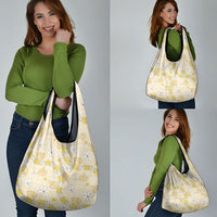 Hawaii Anthurium Tiare Pikake Lei Grocery Bag Melemele Lauhala Art Pattern LT01 - Polynesian Pride