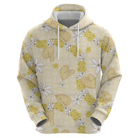 Hawaii Anthurium Tiare Pikake Lei Zip Hoodie Melemele Lauhala Art Pattern LT01 - Polynesian Pride