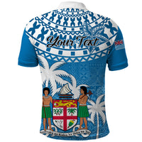 Personalised Fiji Polo Shirt Bula Fijian Tapa Pattern LT01 - Polynesian Pride