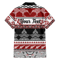 Custom New Zealand Christmas Hawaiian Shirt Maori Meri Kirihimete Moko LT01 - Polynesian Pride