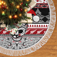 New Zealand Christmas Tree Skirt Maori Meri Kirihimete Moko LT01 - Polynesian Pride