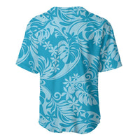 Tahiti Ninamu Tiare Floral Baseball Jersey Monstera Palm Tropical Leaves - Polynesian Pride