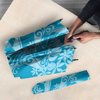 Tahiti Ninamu Tiare Floral Umbrella Monstera Palm Tropical Leaves - Polynesian Pride