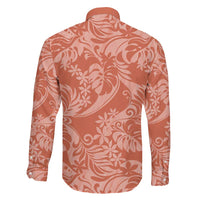 Tahiti Puatou Tiare Floral Family Matching Off Shoulder Short Dress and Hawaiian Shirt Monstera Palm Tropical Leaves LT01 - Polynesian Pride