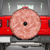Tahiti Puatou Tiare Floral Spare Tire Cover Monstera Palm Tropical Leaves - Polynesian Pride