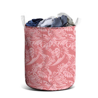 Tahiti Tarona Tiare Floral Laundry Basket Monstera Palm Tropical Leaves - Polynesian Pride