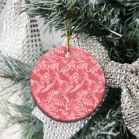 Tahiti Tarona Tiare Floral Ceramic Ornament Monstera Palm Tropical Leaves LT01 - Polynesian Pride