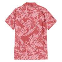 Tahiti Tarona Tiare Floral Hawaiian Shirt Monstera Palm Tropical Leaves - Polynesian Pride