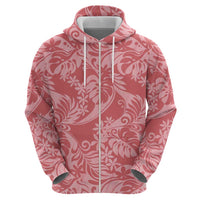 Tahiti Tarona Tiare Floral Hoodie Monstera Palm Tropical Leaves - Polynesian Pride