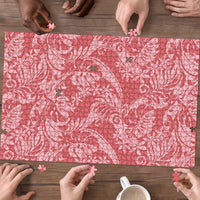 Tahiti Tarona Tiare Floral Puzzle Monstera Palm Tropical Leaves - Polynesian Pride