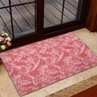 Tahiti Tarona Tiare Floral Rubber Doormat Monstera Palm Tropical Leaves - Polynesian Pride