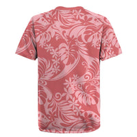 Tahiti Tarona Tiare Floral Rugby Jersey Monstera Palm Tropical Leaves LT01 - Polynesian Pride