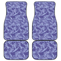 Tahiti Vareau Tiare Floral Car Mats Monstera Palm Tropical Leaves - Polynesian Pride