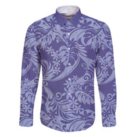 Tahiti Vareau Tiare Floral Family Matching Mermaid Dress and Hawaiian Shirt Monstera Palm Tropical Leaves - Polynesian Pride