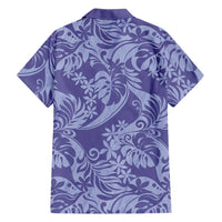Tahiti Vareau Tiare Floral Family Matching Summer Maxi Dress and Hawaiian Shirt Monstera Palm Tropical Leaves - Polynesian Pride