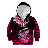 Hawaii Kid Hoodie Polynesian Shark with Kakau Pink Version LT01 - Polynesian Pride