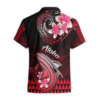 Hawaii Hawaiian Shirt Polynesian Shark with Kakau Red Version LT01 - Polynesian Pride
