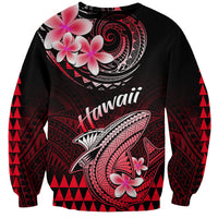 Hawaii Sweatshirt Polynesian Shark with Kakau Red Version LT01 Unisex Red - Polynesian Pride