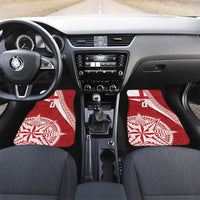 Tonga Rugby Mate Maa Car Mats Ngatu Pattern
