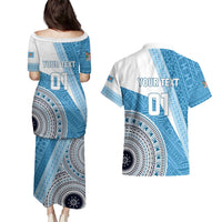 Custom Fiji Rugby Bati Couples Matching Puletasi and Hawaiian Shirt Tapa Pattern LT01 - Polynesian Pride