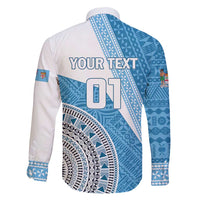 Custom Fiji Rugby Bati Family Matching Mermaid Dress and Hawaiian Shirt Tapa Pattern LT01 - Polynesian Pride