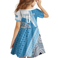 Custom Fiji Rugby Bati Family Matching Short Sleeve Bodycon Dress and Hawaiian Shirt Tapa Pattern LT01 - Polynesian Pride