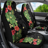 Hawaiian Hibiscus Plumeria Car Seat Cover Tropical Leaves