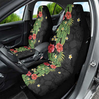 Hawaiian Hibiscus Plumeria Car Seat Cover Tropical Leaves
