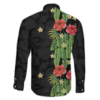 Hawaiian Hibiscus Plumeria Family Matching Puletasi and Hawaiian Shirt Tropical Leaves LT01 - Polynesian Pride