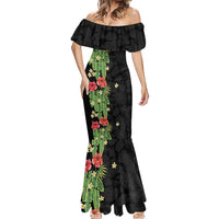 Hawaiian Hibiscus Plumeria Mermaid Dress Tropical Leaves LT01 - Polynesian Pride