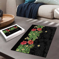 Hawaiian Hibiscus Plumeria Puzzle Tropical Leaves