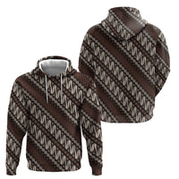 Yogyakarta Parang Batik Motifs Hoodie Indonesian Traditional Pattern