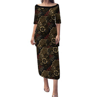 Batik Sekar Jagad Family Matching Puletasi and Hawaiian Shirt Indonesian Traditional Pattern