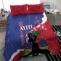 Haiti Le Marron Inconnu Bedding Set Dashiki Mix Polynesian Pattern