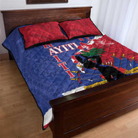 Haiti Le Marron Inconnu Quilt Bed Set Dashiki Mix Polynesian Pattern