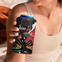 Personalised Ayiti Neg Marron 4 in 1 Can Cooler Tumbler Dashiki Mix Polynesian Pattern
