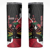 Personalised Ayiti Neg Marron Skinny Tumbler Dashiki Mix Polynesian Pattern