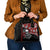 Hawaii Halloween Shoulder Handbag Hibiscus Skull Kakau Pattern LT01 - Polynesian Pride