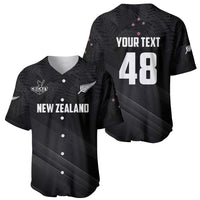 Custom New Zealand Cricket Baseball Jersey Aotearoa Black Cap Come On