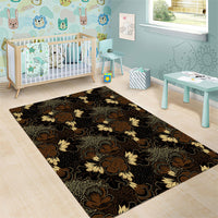 Javanese Batik Semen Area Rug Indonesian Traditional Pattern