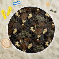 Javanese Batik Semen Beach Blanket Indonesian Traditional Pattern