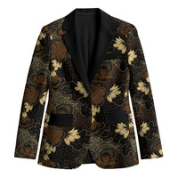 Javanese Batik Semen Blazer Indonesian Traditional Pattern LT01 Unisex Black - Polynesian Pride