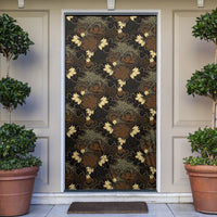 Javanese Batik Semen Door Cover Indonesian Traditional Pattern