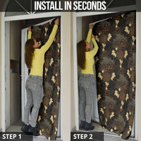 Javanese Batik Semen Door Cover Indonesian Traditional Pattern