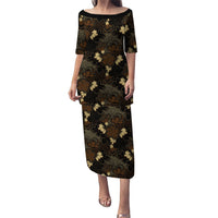 Javanese Batik Semen Family Matching Puletasi and Hawaiian Shirt Indonesian Traditional Pattern