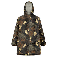 Javanese Batik Semen Wearable Blanket Hoodie Indonesian Traditional Pattern