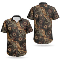 Batik Pedalaman Semen Lereng Style Couples Matching Puletasi and Hawaiian Shirt Indonesian Traditional Pattern LT01 - Polynesian Pride