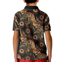 Batik Pedalaman Semen Lereng Style Kid Polo Shirt Indonesian Traditional Pattern
