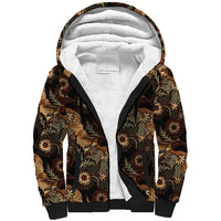 Batik Pedalaman Semen Lereng Style Sherpa Hoodie Indonesian Traditional Pattern